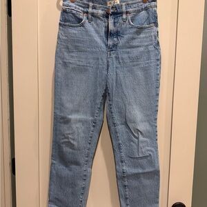 Madewell “The Perfect Vintage Jean” Straight Leg Jeans in Light Blue